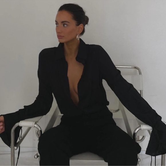 Princess Polly Forbidden Top Size 8 - Black - Picture 1 of 5